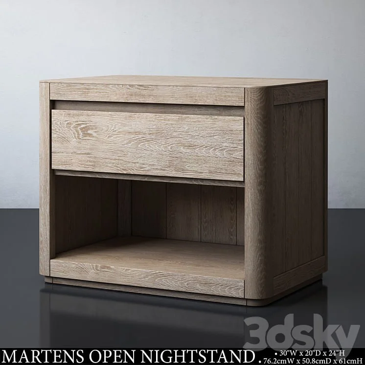 MARTENS 30in OPEN NIGHTSTAND